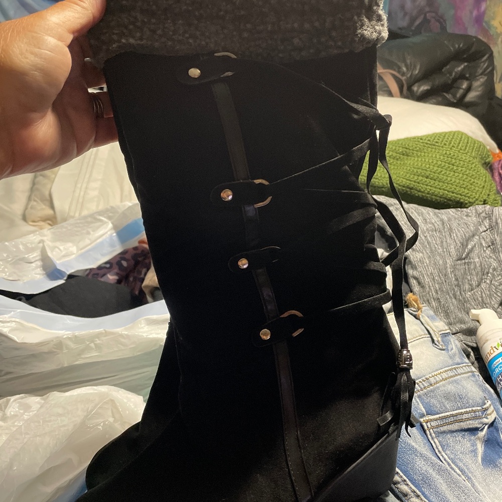 Black boots